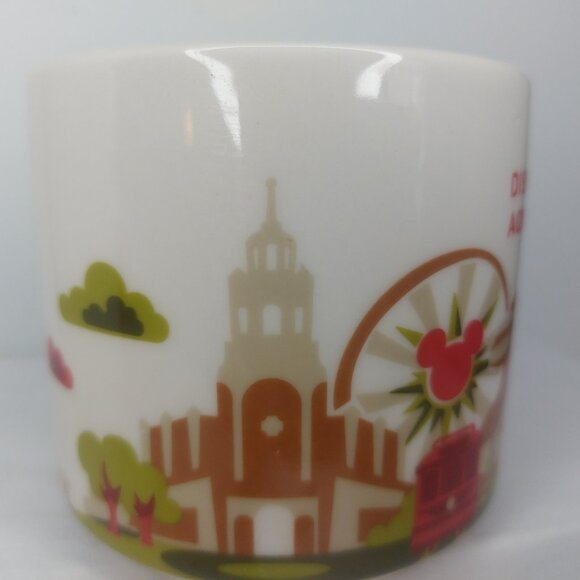 Starbucks Mug Disney Parks California Adventure You Are Here Collection Like New - Picture 10 of 11
